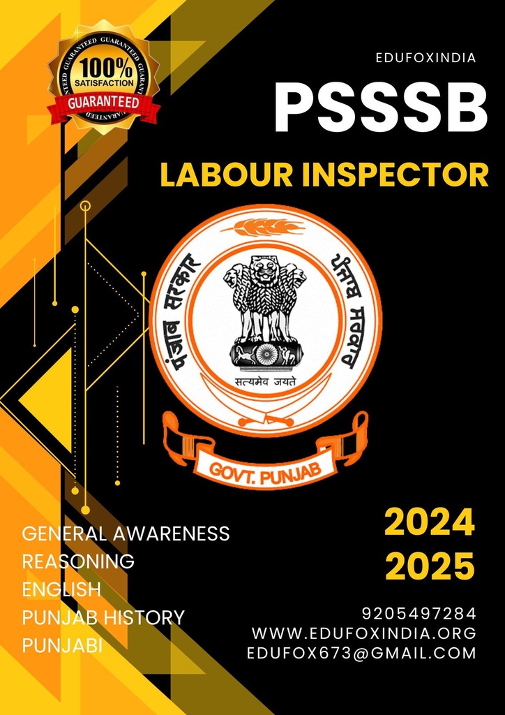 PSSSB LABOUR INSPECTOR BOOK PUNJABI MEDIUM
PSSSB LABOUR INSPECTOR BOOK PUNJABI MEDIUM
PSSSB LABOUR INSPECTOR BOOK PUNJABI MEDIUM